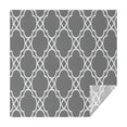 thumbnail image 1 of Gray Geometric Quatrefoil Pattern Square Tablecloth,Waterproof Square Table Cover,Wipeable Spillproof Washable Table Cover for Home Kitchen Party Decor 52"x52"(132x132cm), 1 of 6