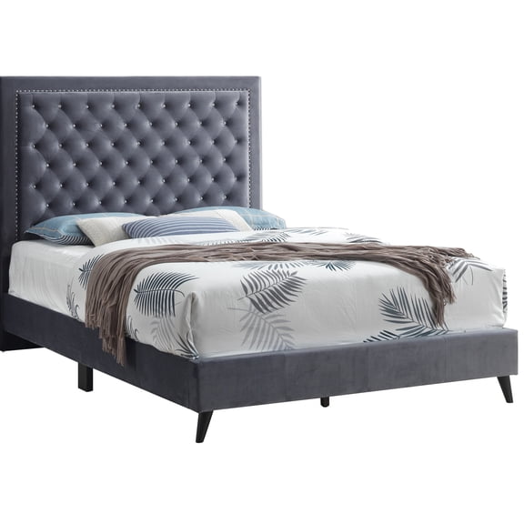 Gray Glamour Queen Bed For Relaxation - And Alluring Chic A Relaxing Elegant Bedroom Soothing