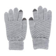 MERRYHAPY Grey Knitted Woolen Yarn Touch Screen Gloves for Mobile Devices