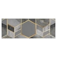 thumbnail image 1 of Gray Gold Hexagon Marble Pattern Kitchen Rug Mat,Kitchen Runner Rugs Non Skid Washable,Decorative Kitchen Floor Mats for Kitchen,Sink,Laundry,17"X47", 1 of 5