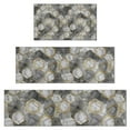thumbnail image 1 of Gray Gold Hexagon Marble Pattern Kitchen Rugs Sets Of 3,Kitchen Runner Rugs Non Skid Washable,Decorative Kitchen Floor Mats for Kitchen,Sink,Laundry,17"x30"+ 17"x47" + 17"x59", 1 of 6