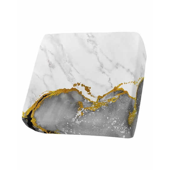 Gray Gold Marble Couch Cushion Covers Stretch, Washable Sofa Seat Covers Individual Seat Cushion Sofa Slipcovers Modern Abstract Marble Crack Texture Couch Cover Furniture Protector S-1PCS