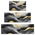 thumbnail image 1 of Gray and Gold Marble Golden Lines Pattern Kitchen Rugs Sets Of 3,Kitchen Runner Rugs Non Skid Washable,Decorative Kitchen Floor Mats for Kitchen,Sink,Laundry,17"x30"+ 17"x47" + 17"x59", 1 of 6