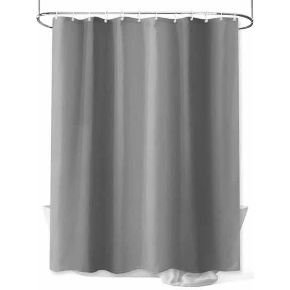 Gray Gradient Shower Curtain, Abstract Texture Modern Simple Waterproof Shower Curtain Set with 12 Hooks Lightweight Washable Fabric Shower Curtains for Bathroom 60x72 Inches