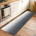 thumbnail image 1 of Gray Gradient Washable Area Rug 2x6 Low-Profile Area Rugs with Non Slip Backing Indoor Floor Carpet for Entrance Living Room Bedroom Home Office, 1 of 9