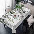 thumbnail image 1 of Gray Green Eucalyptus Leaves Table Cloth Waterproof Tablecloths, Farmhouse Botanical Watercolor Tablecloth Dining Table Cover for Kitchen Party Tabletop Outdoor, Rectangle Tablecloth 54x108 Inch, 1 of 9