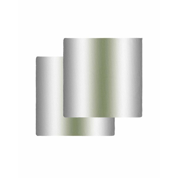 Gray Green Kitchen Dish Towels for Drying Dishes Set of 2, Modern Gradient Geometric Waffle Weave Microfiber Terry Hand Tea Bathroom Towels Quick Dry & Absorbent Towel 12x12