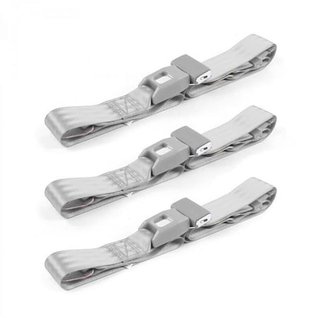 Gray & Grey Lap Bench Seat Belt Kit for 1946-1954 Early Triumph Standard 2 Point - 3 Belts