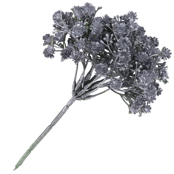 Gray Gypsophila Artificial Flower Bouquet, Realistic Fake Floral Arrangement for Home Decor and Events