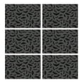 thumbnail image 1 of Gray Halloween Bats and Spider Webs Summer Placemats Table Placemats Set Of 6-Linen Kitchen Washable Placemats Table Mats 11.8"x17.7" Non-Slip Heat Resistant, 1 of 5