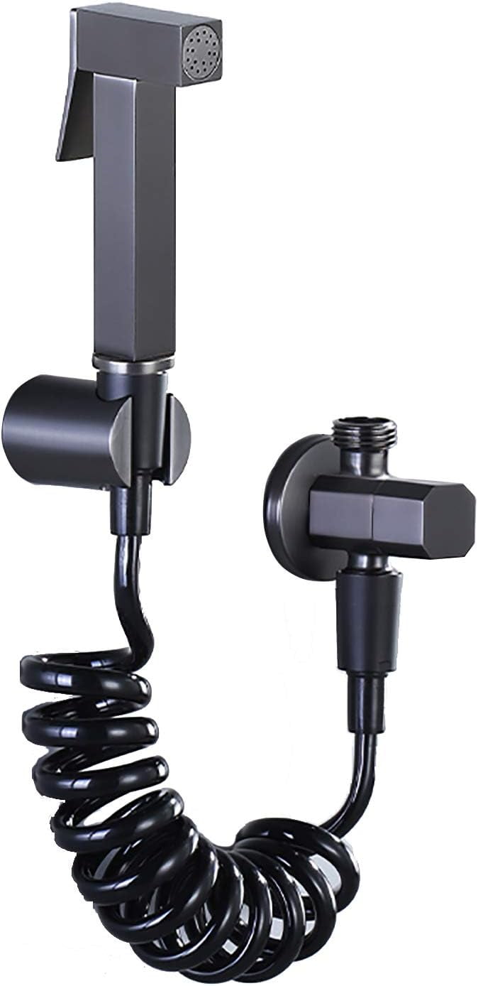Hand Held Bidet Sprayer For Toilet, Brushed Gold Brass Toilet Spray Kit - View #11
