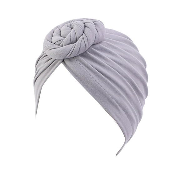 Gray Headband for Women Cancer Head Scarf Hat Cap Hair Scarf Turban Head Wrap Turban Hats Headwear