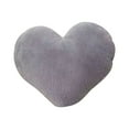 thumbnail image 1 of Gray Heart Pillows, Cute Heart Decorative Pillow, Heart Shaped Throw Pillows for Bed, Faux Fur Plush Hoom Decor Pillow Cushion for Chair Sofa Living Room (11.8"), 1 of 6
