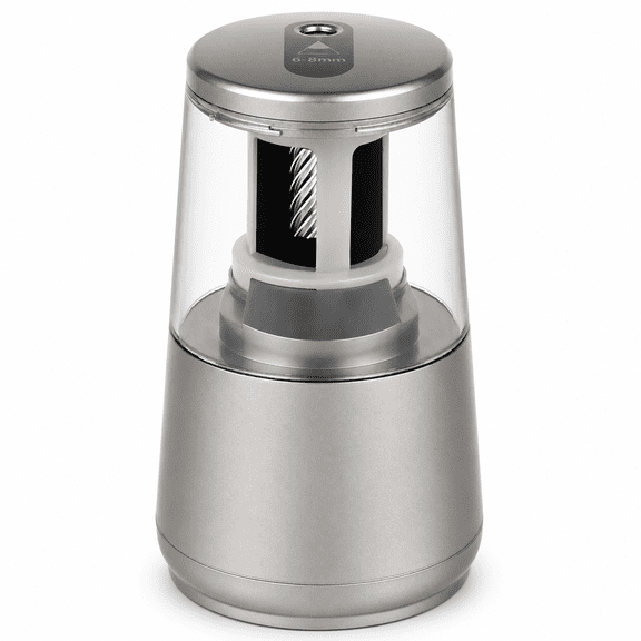 Gray Heavy Duty Electric Pencil Sharpener, Auto Stop For No.2 & Colored Pencils