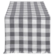 DII Heavyweight Check Fringe Table Runner