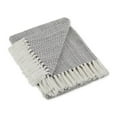 thumbnail image 1 of Gray Herringbone Stripe Throw, 1 of 3