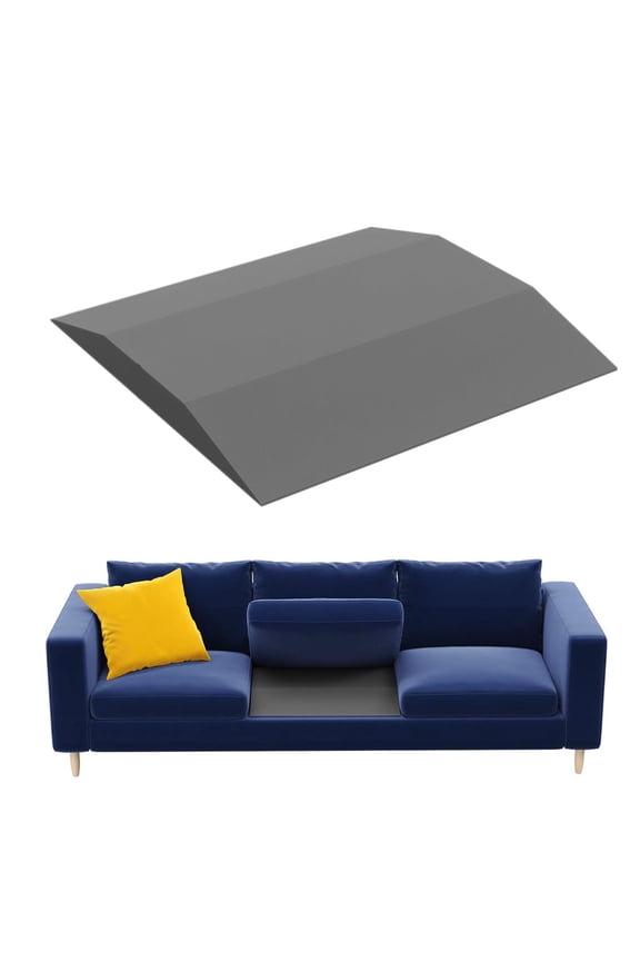 Gray High-Density Trapezoidal Foam Cushion Insert - Sofa Sagging Seat Support Pad with Durable Material, Comfort Upgrade Filler for Chairs Lounges Sofas, Practical Home Furniture Accessory, 1pc