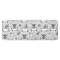 thumbnail image 1 of Gray Highland Cow Bathtub Lemon Pattern Kitchen Rug Mat,Kitchen Runner Rugs Non Skid Washable,Decorative Kitchen Floor Mats for Kitchen,Sink,Laundry,17"x47.2", 1 of 7
