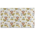 thumbnail image 1 of Gray Highland Cow Bathtub Sunflower Pattern Door Rugs,Washable Non Slip Door Mats Indoor,Decorative Door Mats,Entry Mat Indoor for Entrance,Bedroom,Kitchen,Bathroom,17"x30", 1 of 6