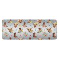 thumbnail image 1 of Gray Highland Cow Flower Boot Pattern Kitchen Rug Mat,Kitchen Runner Rugs Non Skid Washable,Decorative Kitchen Floor Mats for Kitchen,Sink,Laundry,17"x47.2", 1 of 7