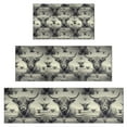 thumbnail image 1 of Gray Highland Cow Layer Pattern Kitchen Rugs Sets Of 3,Kitchen Runner Rugs Non Skid Washable,Decorative Kitchen Floor Mats for Kitchen,Sink,Laundry,17"x30"+ 17"x47" + 17"x59", 1 of 6
