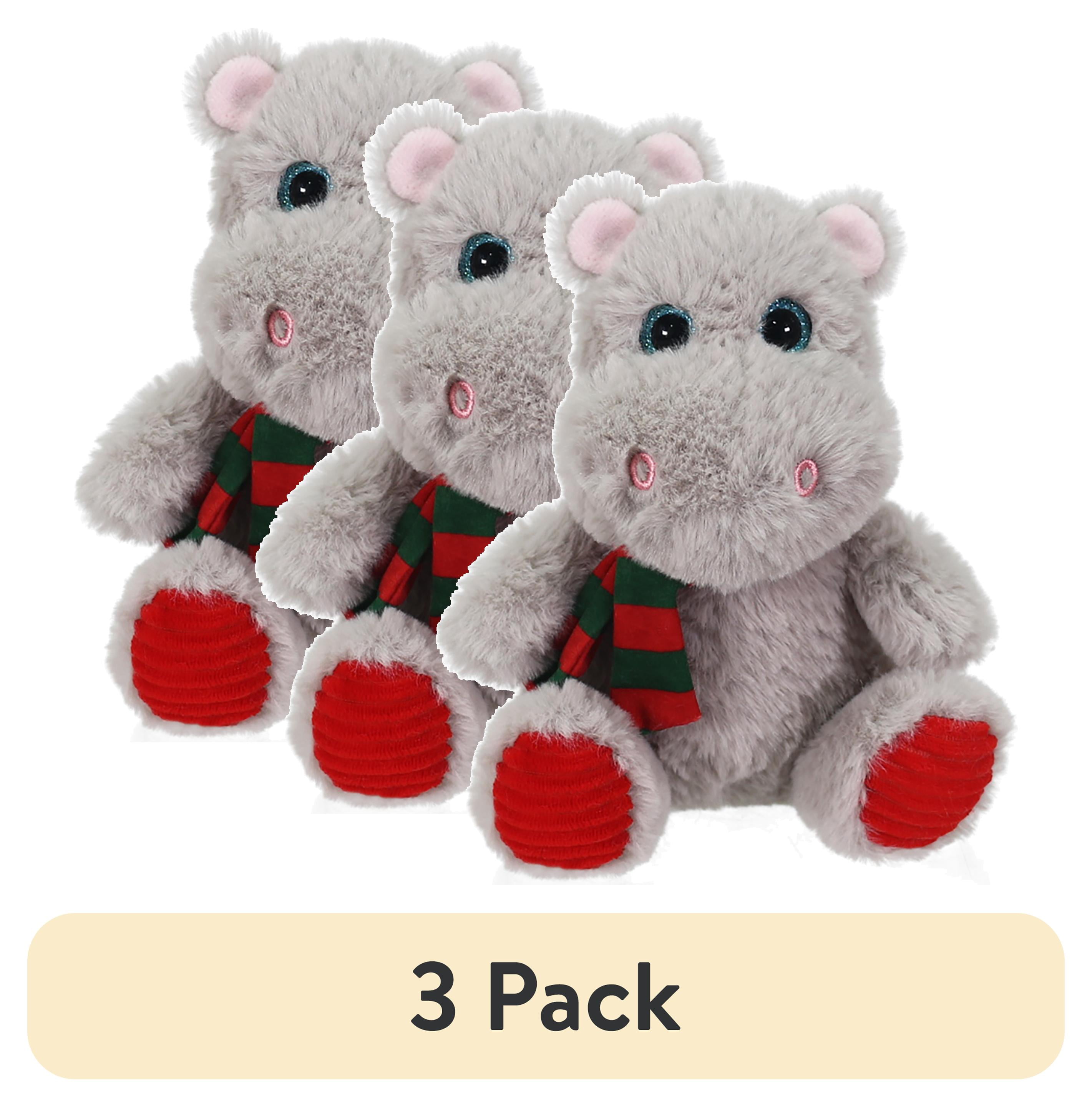 Gray Hippo Child s Plush Toy 8 in by Holiday Time Walmart
