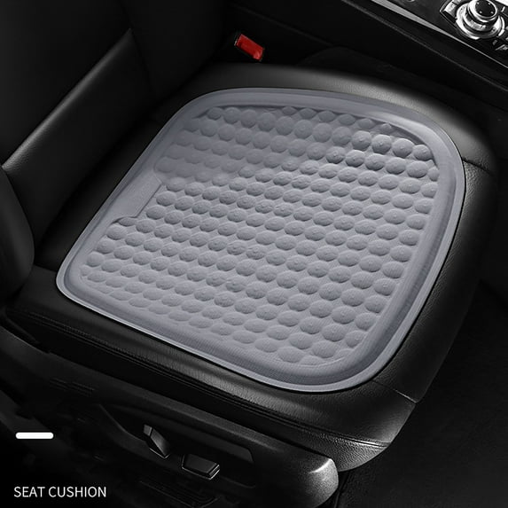 Gray Honeycomb Gel Seat Cushion for Car & Office Chair - Breathable Pad Comfort Pressure Relief Long Sitting Support Summer Heat Solution Ventilated Design