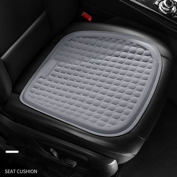 Gray Honeycomb Gel Seat Cushion for Car & Office Chair - Breathable Pad Comfort Pressure Relief Long Sitting Support Summer Heat Solution Ventilated Design