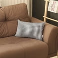 thumbnail image 1 of Gray Houndstooth Lumbar Throw Pillow, 1 of 5