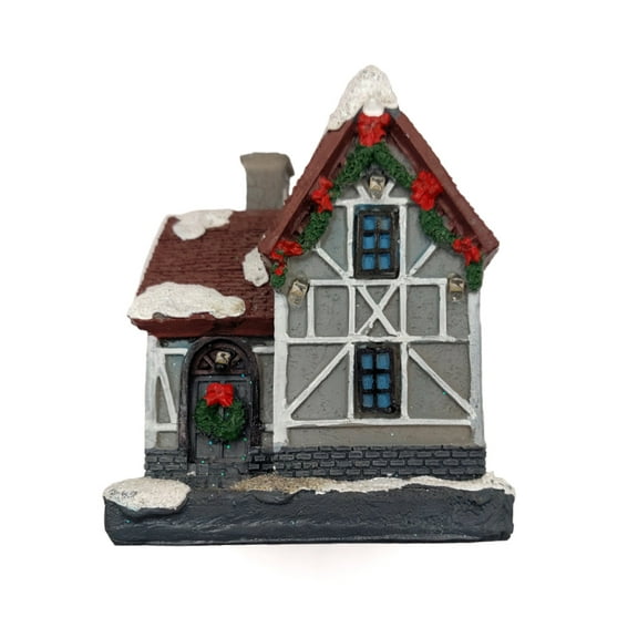 Gray House. Christmas Village by Wizardi F07-N1-6-600100A