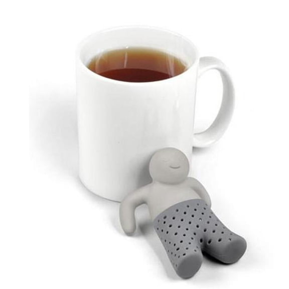 Gray - Hued Delight: The True Resurrection Silicone Tea Infuser - A Smart & Reusable Gift for Tea Lovers