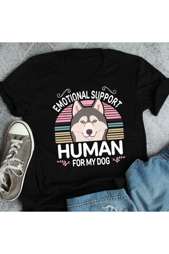 Gray Husky Siberian Dog Pet Furry Fandom Graphic Animal Tee Tshirt,for men and women up to 5XL