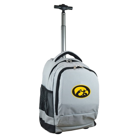 Gray Iowa Hawkeyes 19'' Premium Wheeled Backpack