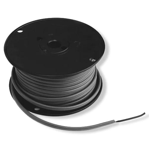 Gray Jacketed Parallel Wire 16 Gauge, Black-White, 100'