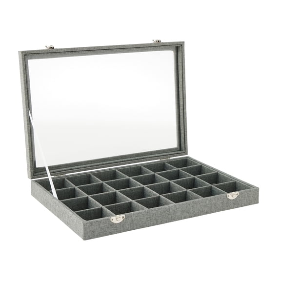 Gray Jewelry Tray with Lid By Bead Landing