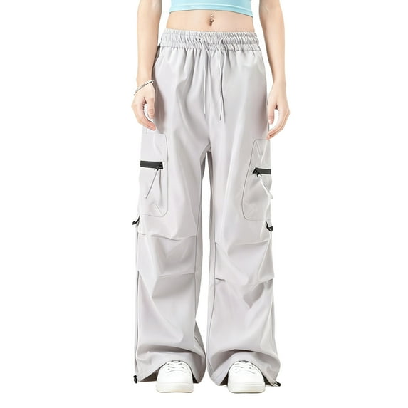 Straight Leg Gym Trousers 2026.Gray Juniors Pants for Women Spandex Work Track Gym Lounge Jogger ...