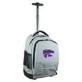 thumbnail image 1 of Gray Kansas State Wildcats 19'' Premium Wheeled Backpack, 1 of 6