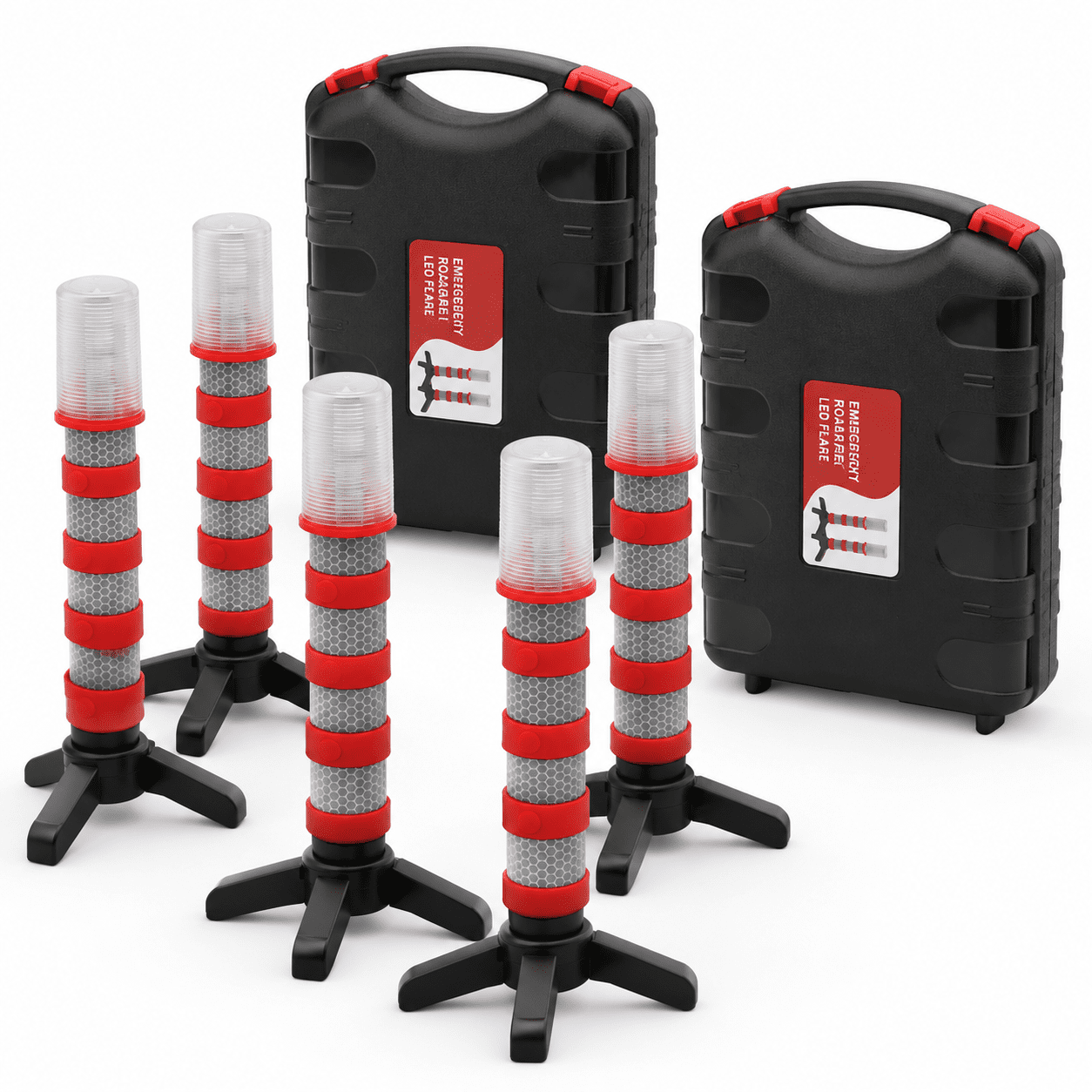 Gray LED Safety Strobe Road Warning Light 4 Sets (Pack of 2) - Walmart.com