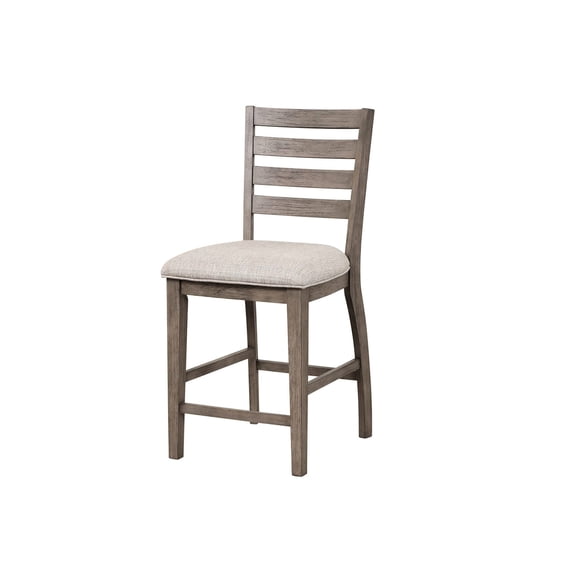 Gray Ladderback Stool / A Good Choice for Counter Side