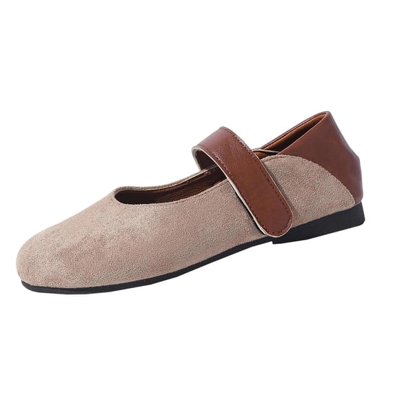 Gray Ladies Comfortable Flat Loafers Slip On Casual Shallow Mouth For Spring And Fall Everyday Wear Shoes