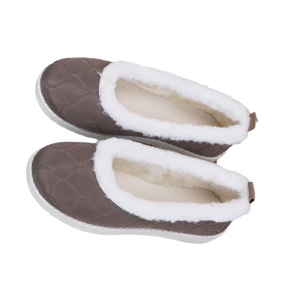 Gray Ladies Flat Heel Ankle Boot Supportive Shoes With Cushioned Insole For Leisure Time And Indoor Wear Ideal For All-Day Use