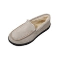 thumbnail image 1 of Gray Ladies Moccasin Slippers With Round Toe Closed Toe Slip On Design Warm Velvet Lining For Casual Winter Indoor Outdoor Daily Wear Size 40, 1 of 9