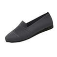 thumbnail image 1 of Gray Ladies Spring Summer Knitted Flat Shoes For Leisure And Comfort, 1 of 6