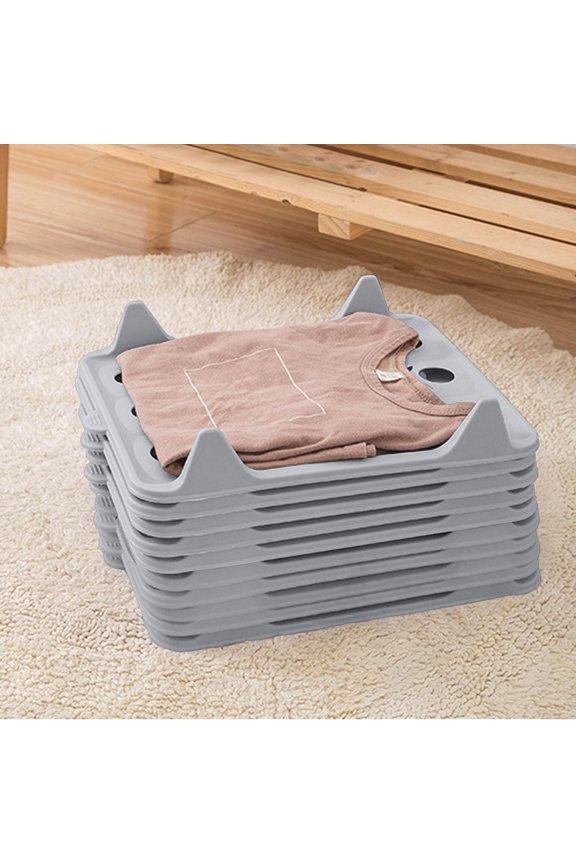 Gray Lazy Clothes Folding Board - Adjustable Wrinkle-Proof Laundry Tool, Practical Shirt Pants T-Shirt Folder, Sturdy Wardrobe Storage Organizer, Time-Saving Laundry Folding Assistant, 1pc