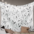 thumbnail image 1 of Gray Leaf Tapestry for Bedroom Wall Hanging Tapestry, Modern Botanical Foliage Plant Country Pastoral Ceiling Backdrop Tapestries Poster Blanket Wall Decor for Teens Room Living Room Dorm 51" x 59", 1 of 8