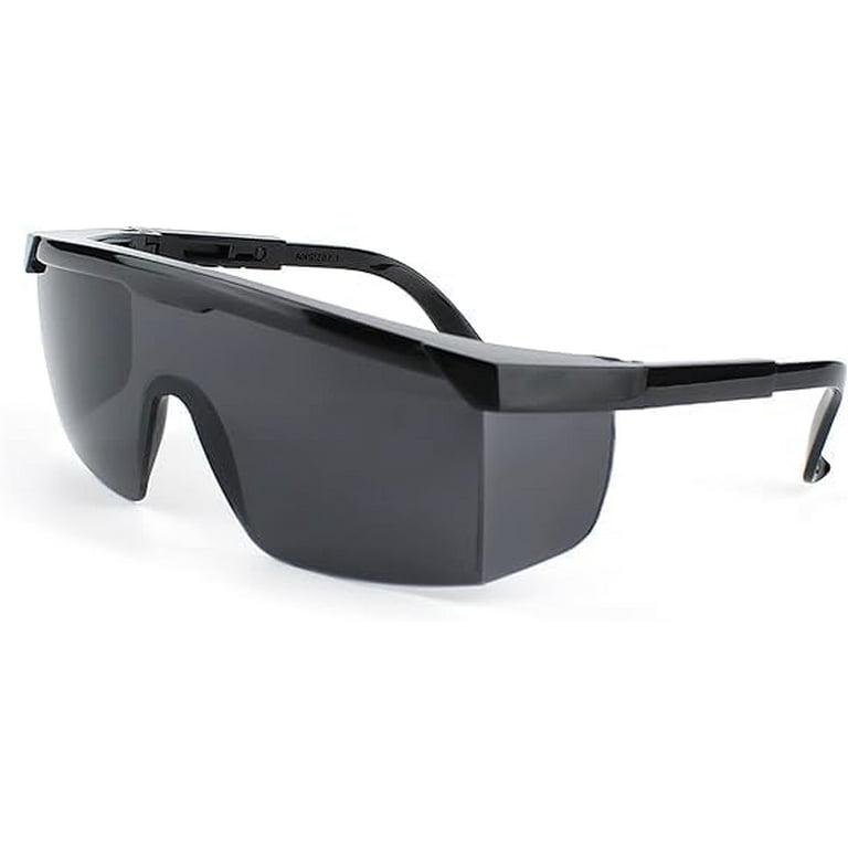 Gray Lens Black Frame Safety Glasses Anti-Fog Anti Scratch