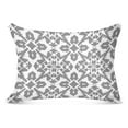 thumbnail image 1 of Gray Line Geometric Plush Pillow Cases Standard Size Ultra Soft Warm Pillowcases with Zipper 20"x26", 1 of 9