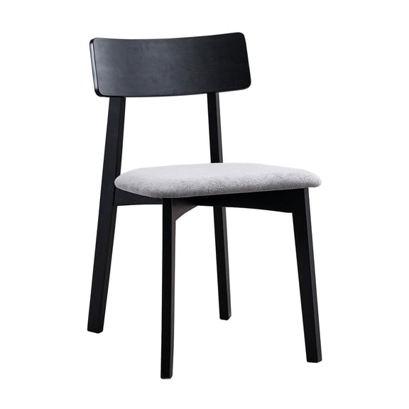 Gray Linen Appearance - Padded Curved Back - Reading Nook - Cozy Sitting Spot