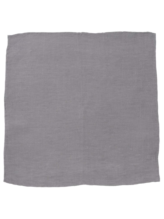Gray Linen Pocket Square