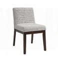 thumbnail image 1 of Gray Linen Side Chairs (Set of 2) - Solid Rubberwood with Comfort Cushions, 1 of 7